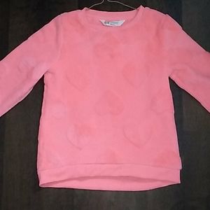 Pink cozy heart sweater